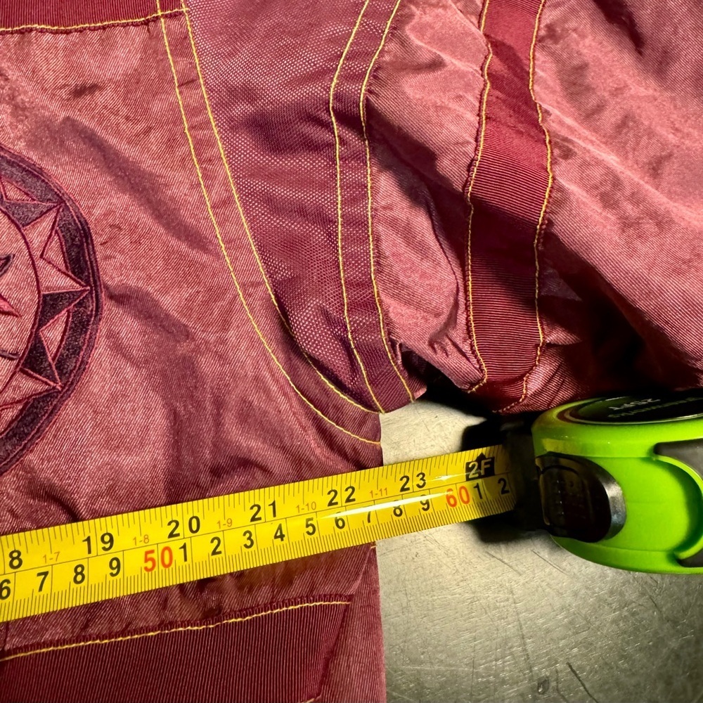 Vintage 90's Reusch Active Wear Maroon Hooded Ski Snow Jacket Embroidered LG - Picture 6 of 16